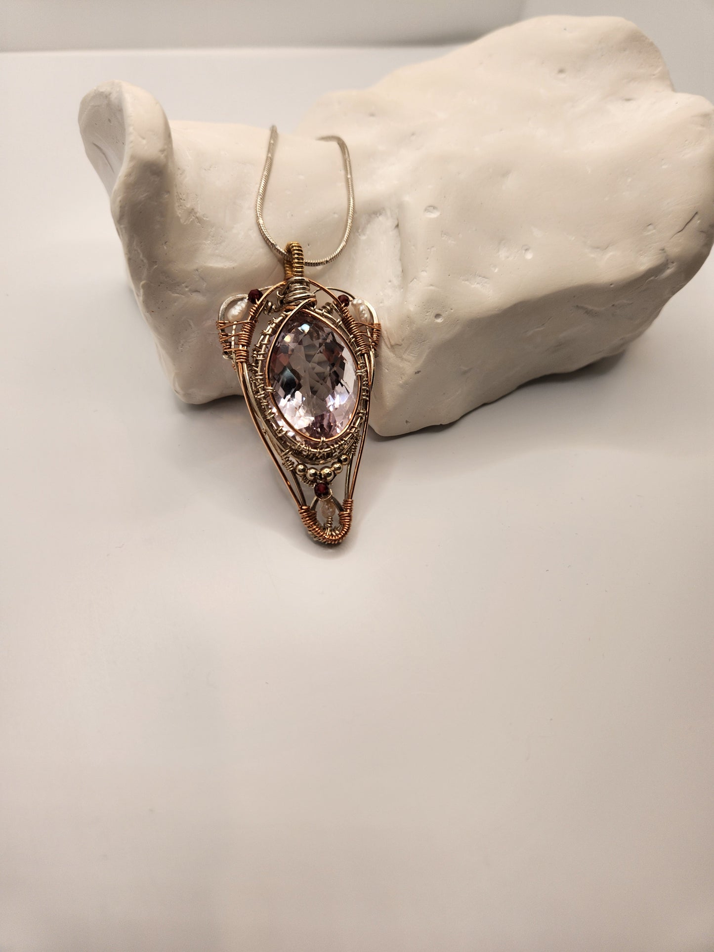 Fine Amethyst + Queen Pendant
