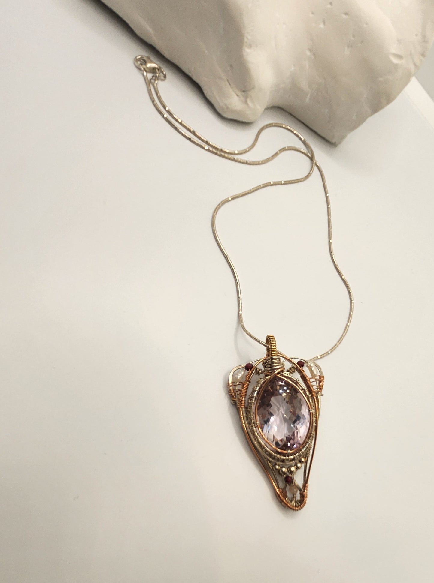Fine Amethyst + Queen Pendant