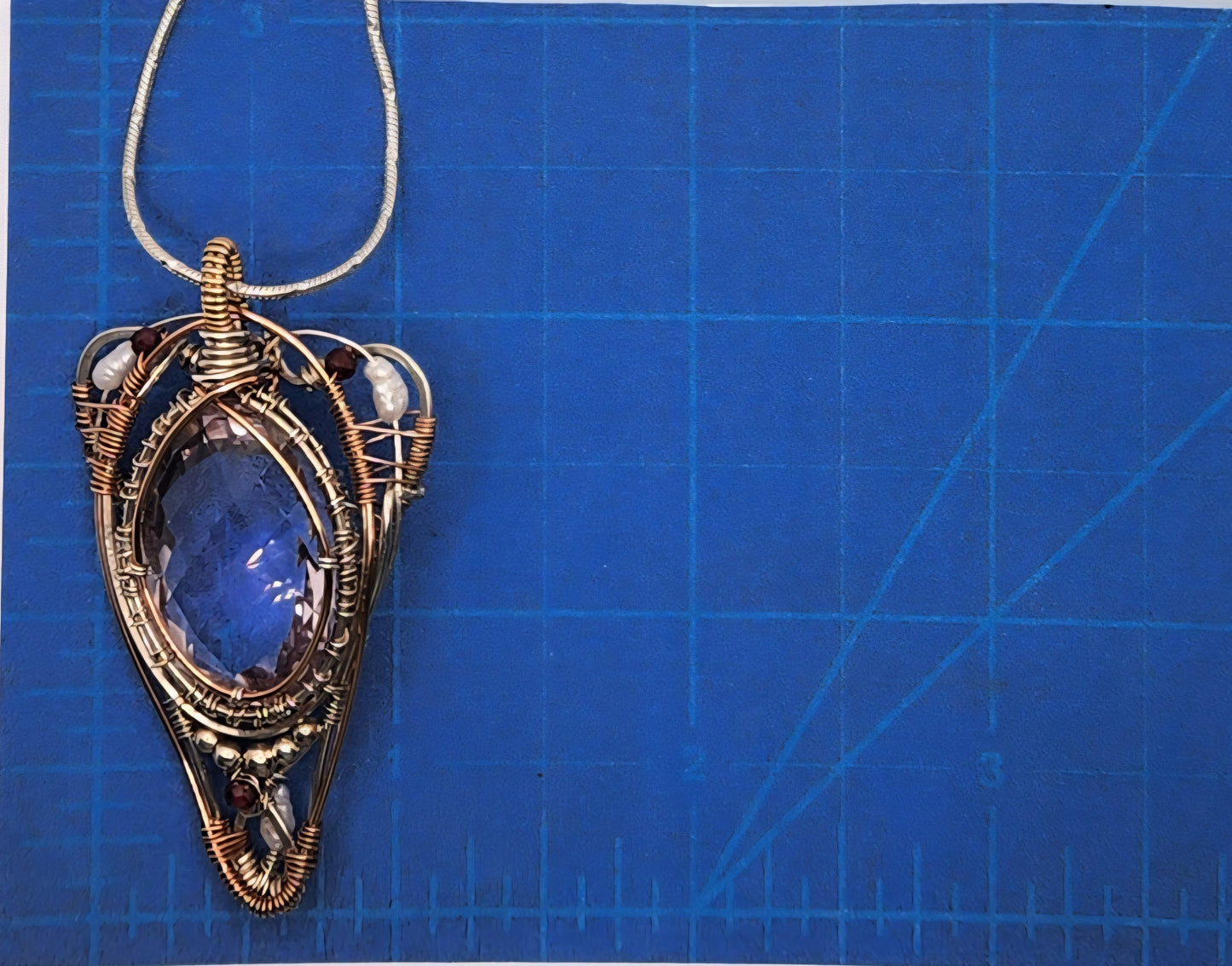 Fine Amethyst + Queen Pendant