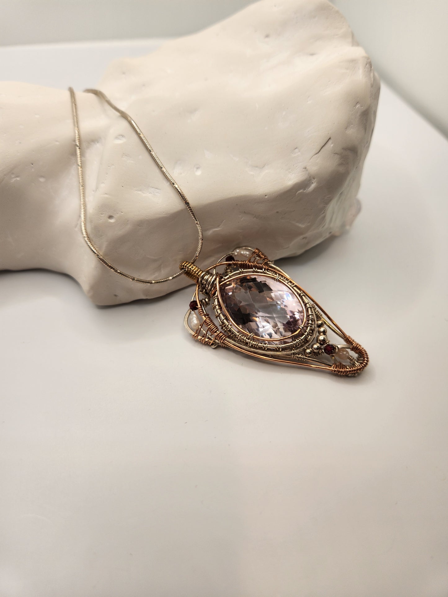 Fine Amethyst + Queen Pendant