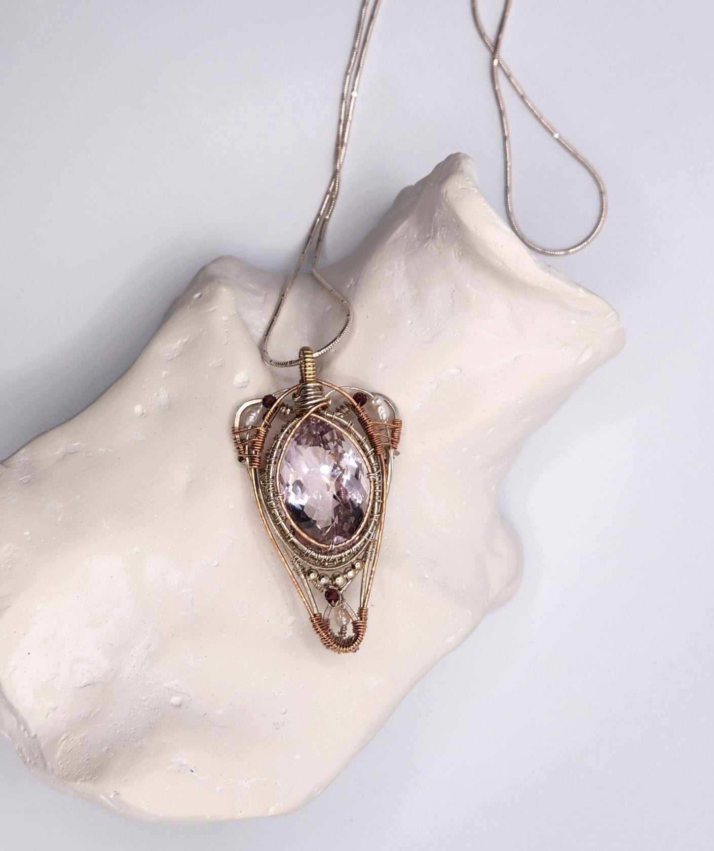 Fine Amethyst + Queen Pendant
