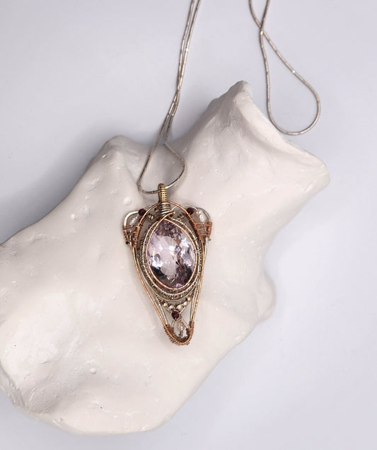 Fine Amethyst + Queen Pendant
